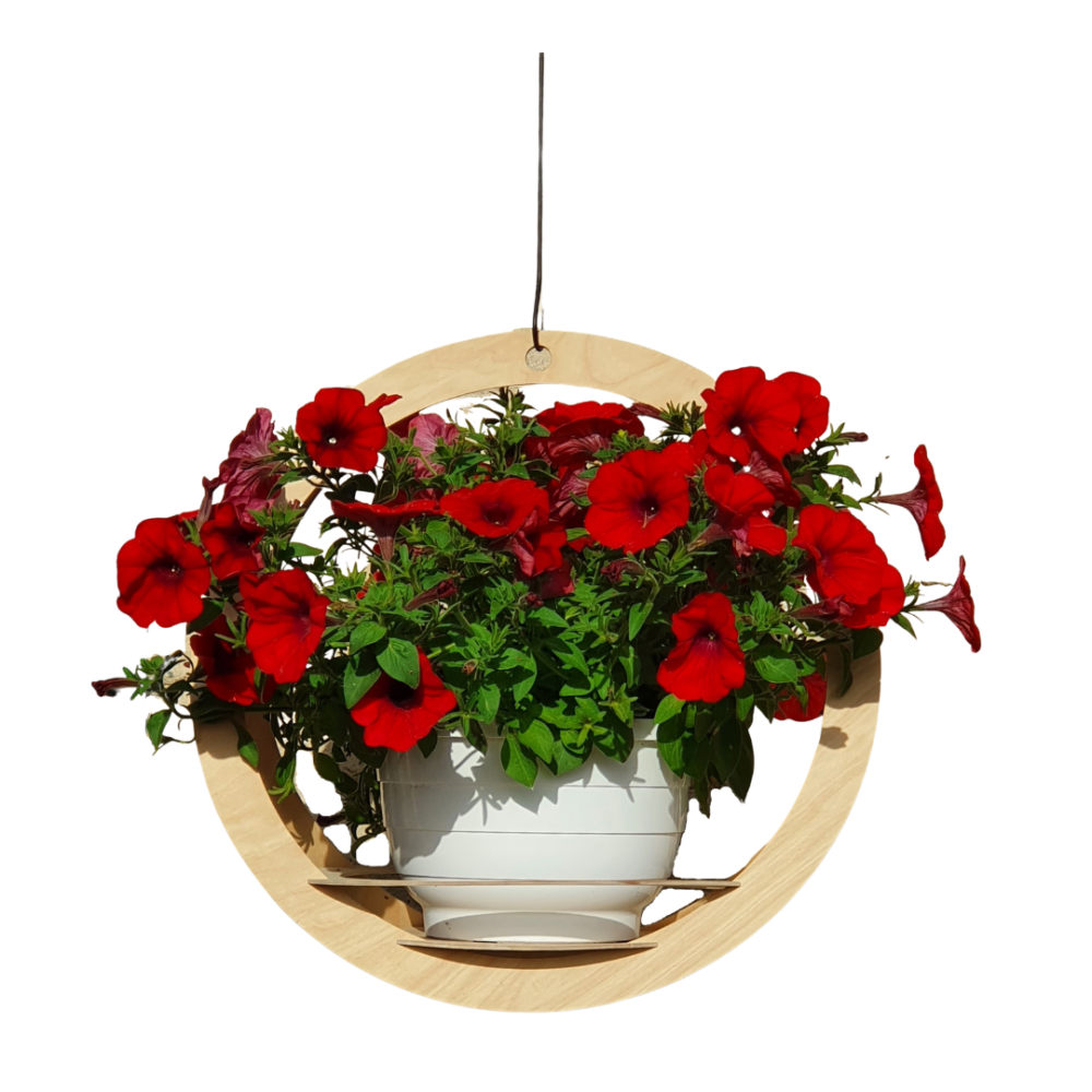 Ulkoamppeli BERTA 52 cm | Riippuva kukka-amppeli
