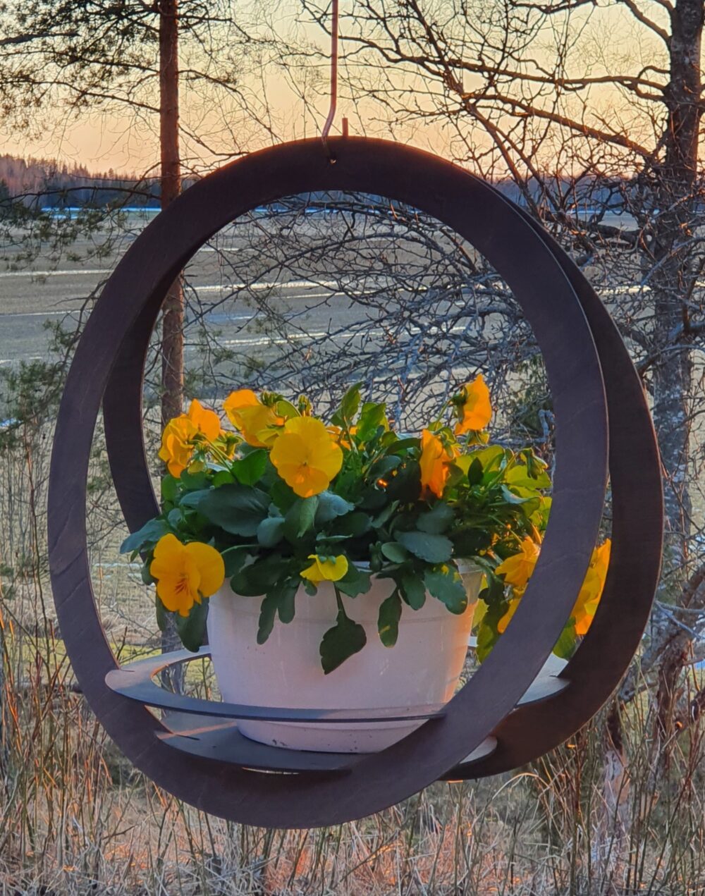 Ulkoamppeli BERTA 52 cm | Riippuva kukka-amppeli - Image 8